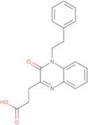 3-[3-Oxo-4-(2-phenylethyl)-3,4-dihydroquinoxalin-2-yl]propanoic acid
