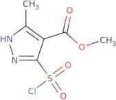 Methyl 5-(chlorosulfonyl)-3-methyl-1H-pyrazole-4-carboxylate