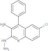 3-Amino-6-chloro-4-(4-pyridinyl)-2-quinolinone hydrazone