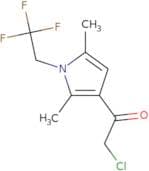 2-Chloro-1-[2,5-dimethyl-1-(2,2,2-trifluoroethyl)-1H-pyrrol-3-yl]ethan-1-one
