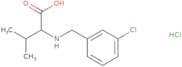 2-{[(3-Chlorophenyl)methyl]amino}-3-methylbutanoic acid hydrochloride