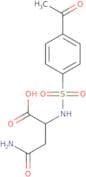 2-(4-Acetylbenzenesulfonamido)-3-carbamoylpropanoic acid