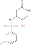 3-Carbamoyl-2-(3-fluorobenzenesulfonamido)propanoic acid