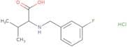 2-{[(3-Fluorophenyl)methyl]amino}-3-methylbutanoic acid hydrochloride