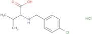 2-{[(4-Chlorophenyl)methyl]amino}-3-methylbutanoic acid hydrochloride