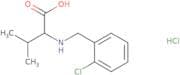 2-{[(2-Chlorophenyl)methyl]amino}-3-methylbutanoic acid hydrochloride