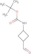 rac-tert-butyl N-[(1r,3r)-3-formylcyclobutyl]carbamate, trans