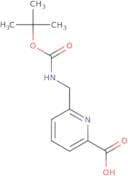 6-(((tert-Butoxycarbonyl)amino)methyl)picolinic acid