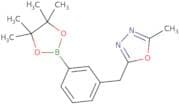 2-Methyl-5-{[3-(tetramethyl-1,3,2-dioxaborolan-2-yl)phenyl]methyl}-1,3,4-oxadiazole