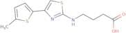 4-{[4-(5-Methylthiophen-2-yl)-1,3-thiazol-2-yl]amino}butanoic acid