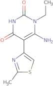 6-Amino-1-ethyl-5-(2-methyl-1,3-thiazol-4-yl)-1,2,3,4-tetrahydropyrimidine-2,4-dione