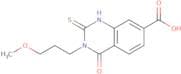 3-(3-Methoxypropyl)-4-oxo-2-sulfanyl-3,4-dihydroquinazoline-7-carboxylic acid