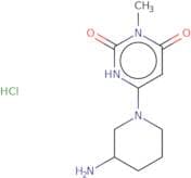 6-(3-Aminopiperidin-1-yl)-3-methyl-1,2,3,4-tetrahydropyrimidine-2,4-dione hydrochloride