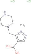 1-Methyl-5-(piperazin-1-ylmethyl)-1H-pyrazole-4-carboxylic acid dihydrochloride