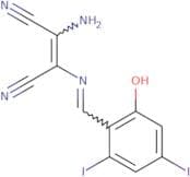 2-amino-1-(1-aza-2-(2-hydroxy-4,6-diiodophenyl)vinyl)ethene-1,2-dicarbonitrile