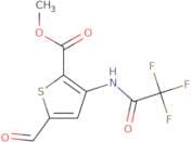Methyl 5-formyl-3-(trifluoroacetamido)thiophene-2-carboxylate