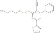 2-{[(Butylsulfanyl)methyl]sulfanyl}-4-phenyl-6-(thiophen-2-yl)pyridine-3-carbonitrile