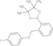 2-{2-[(4-Fluorophenoxy)methyl]phenyl}-4,4,5,5-tetramethyl-1,3,2-dioxaborolane