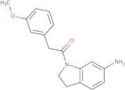 1-(6-Amino-2,3-dihydro-1H-indol-1-yl)-2-(3-methoxyphenyl)ethan-1-one