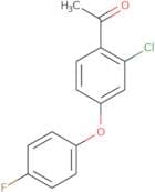 1-[2-Chloro-4-(4-fluorophenoxy)phenyl]ethan-1-one
