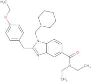 2-(4-Ethoxybenzyl)-1-(cyclohexylmethyl)-N,N-diethyl-1H-benzo[D]imidazole-5-carboxamide