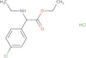 Ethyl 2-(4-chlorophenyl)-2-(ethylamino)acetate hydrochloride
