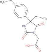 2-[4-Ethyl-4-(4-ethylphenyl)-2,5-dioxoimidazolidin-1-yl]acetic acid