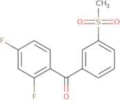 (2,4-Difluorophenyl)(3-methanesulfonylphenyl)methanone