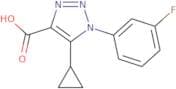 5-Cyclopropyl-1-(3-fluorophenyl)-1H-1,2,3-triazole-4-carboxylic acid