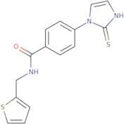 4-(2-Sulfanyl-1H-imidazol-1-yl)-N-(thiophen-2-ylmethyl)benzamide