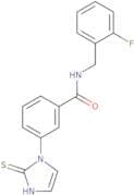 N-[(2-Fluorophenyl)methyl]-3-(2-sulfanyl-1H-imidazol-1-yl)benzamide