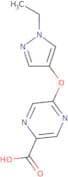 5-[(1-Ethyl-1H-pyrazol-4-yl)oxy]pyrazine-2-carboxylic acid