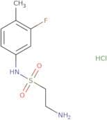 2-Amino-N-(3-fluoro-4-methylphenyl)ethane-1-sulfonamide hydrochloride
