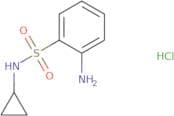 2-Amino-N-cyclopropylbenzene-1-sulfonamide hydrochloride