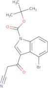1-Boc-4-bromo-3-cyanoacetylindole
