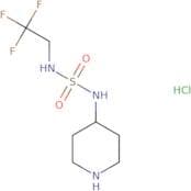 [(Piperidin-4-yl)sulfamoyl](2,2,2-trifluoroethyl)amine hydrochloride