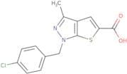 1-[(4-Chlorophenyl)methyl]-3-methyl-1H-thieno[2,3-c]pyrazole-5-carboxylic acid