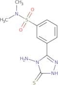 3-(4-Amino-5-sulfanyl-4H-1,2,4-triazol-3-yl)-N,N-dimethylbenzene-1-sulfonamide