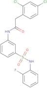 2-(2,4-Dichlorophenyl)-N-{3-[(2-fluorophenyl)sulfamoyl]phenyl}acetamide