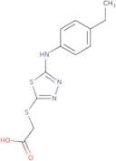 2-({5-[(4-Ethylphenyl)amino]-1,3,4-thiadiazol-2-yl}sulfanyl)acetic acid