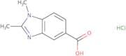 1,2-Dimethyl-1H-1,3-benzodiazole-5-carboxylic acid hydrochloride