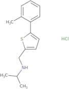 {[5-(2-Methylphenyl)thiophen-2-yl]methyl}(propan-2-yl)amine hydrochloride