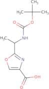 2-{(1S)-1-[(tert-Butoxycarbonyl)amino]ethyl}-1,3-oxazole-4-carboxylic acid