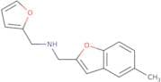 (Furan-2-ylmethyl)[(5-methyl-1-benzofuran-2-yl)methyl]amine