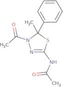 N-(4-Acetyl-4,5-dihydro-5-methyl-5-phenyl-1,3,4-thiadia zol-2-yl)acetamide