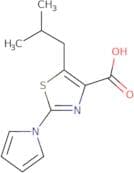 5-(2-Methylpropyl)-2-(1H-pyrrol-1-yl)-1,3-thiazole-4-carboxylic acid