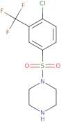 1-[4-Chloro-3-(trifluoromethyl)benzenesulfonyl]piperazine
