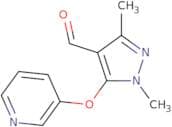 1,3-Dimethyl-5-(pyridin-3-yloxy)-1H-pyrazole-4-carbaldehyde