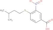 4-[(3-Methylbutyl)sulfanyl]-3-nitrobenzoic acid