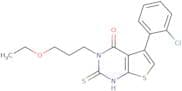 5-(2-Chlorophenyl)-3-(3-ethoxypropyl)-2-sulfanyl-3H,4H-thieno[2,3-d]pyrimidin-4-one